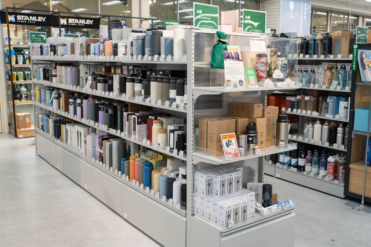 ハンズ新宿店7階 マイボトル売場