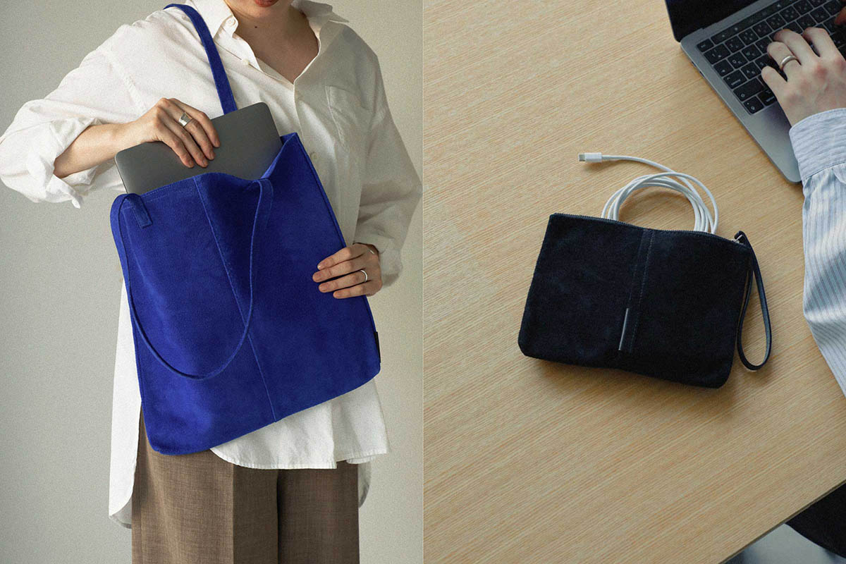トートバッグ(左)、ポーチ(右)