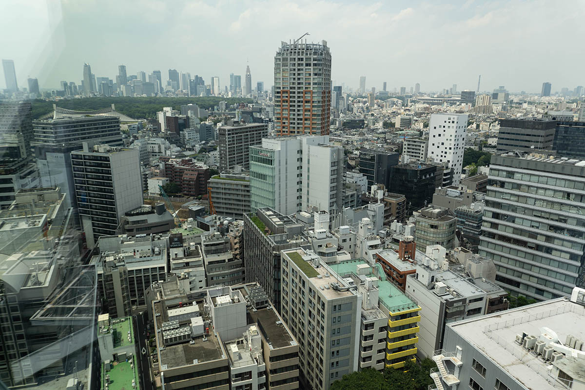 20階からの原宿方面の眺望