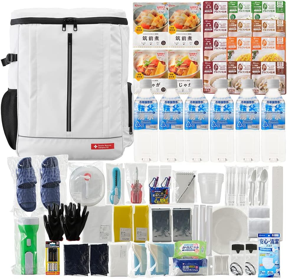 アイリスオーヤマ 防災セット 2人用 62点入り