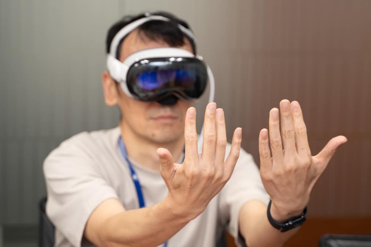 視線と手の設定