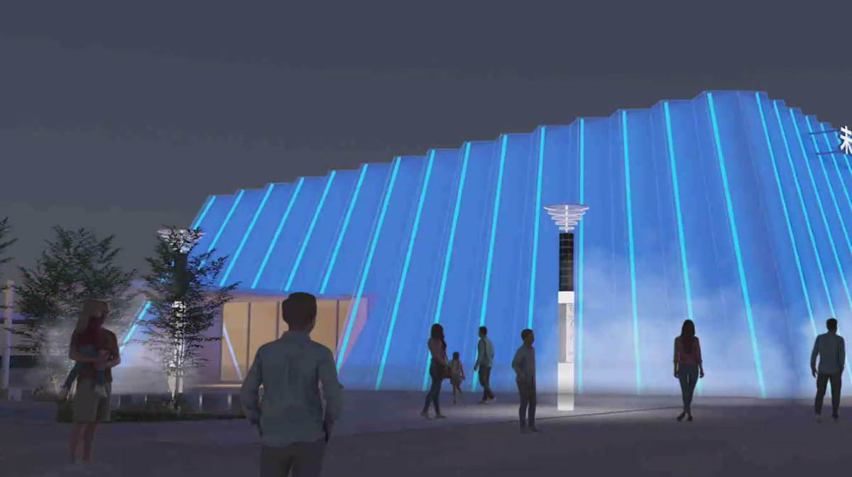 照明演出などにより表情を変える