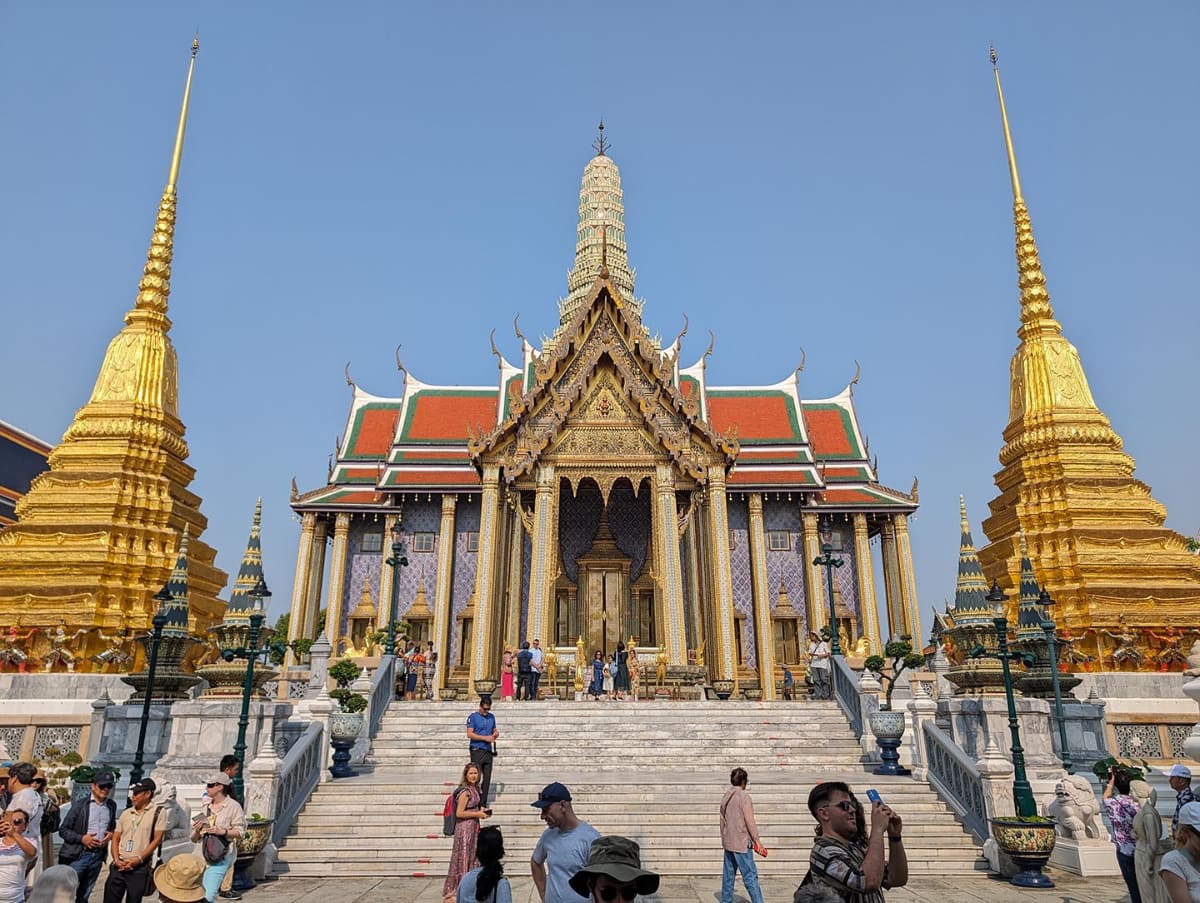 タイのバンコクにある王宮に隣接するワット・プラ・ケオの建造物の1つ