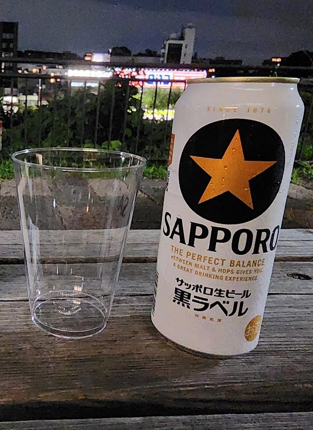 1時間屋外に置いていた缶ビール
