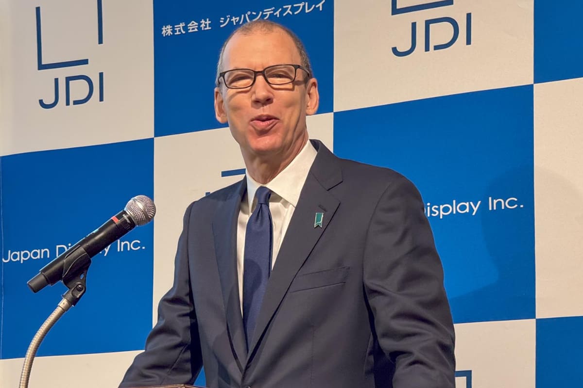 ジャパンディスプレイのスコット・キャロン会長兼CEO