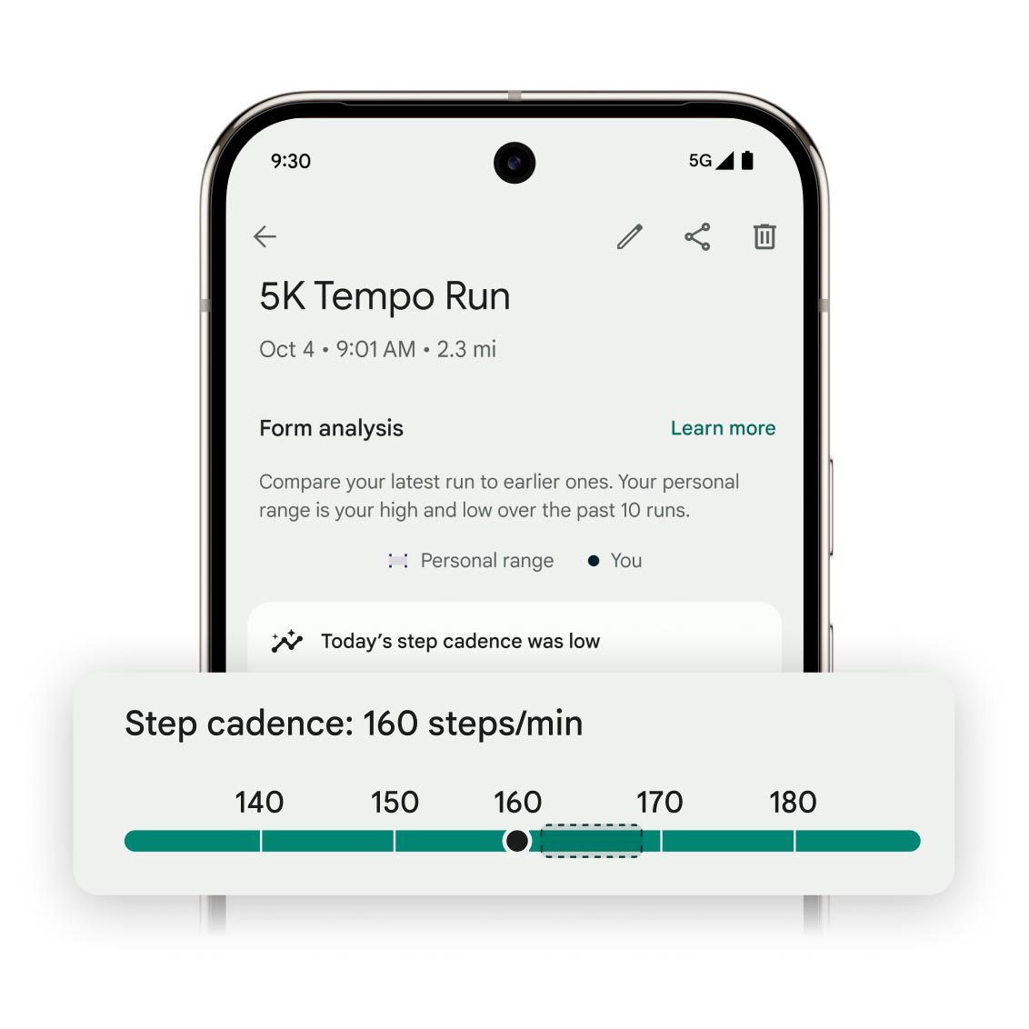 ランニングフォームの改善をサポート