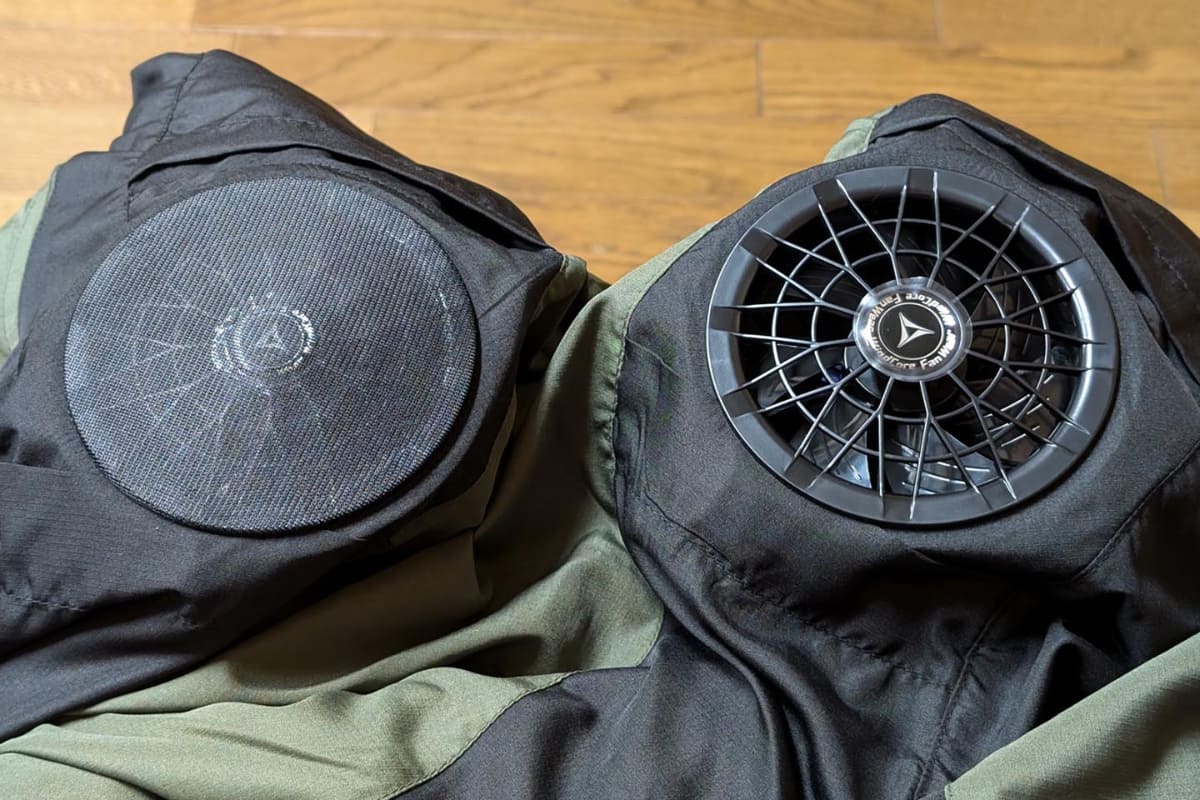 ファンの外側にメッシュカバーをかぶせることで異物の吸い込みを防止できます