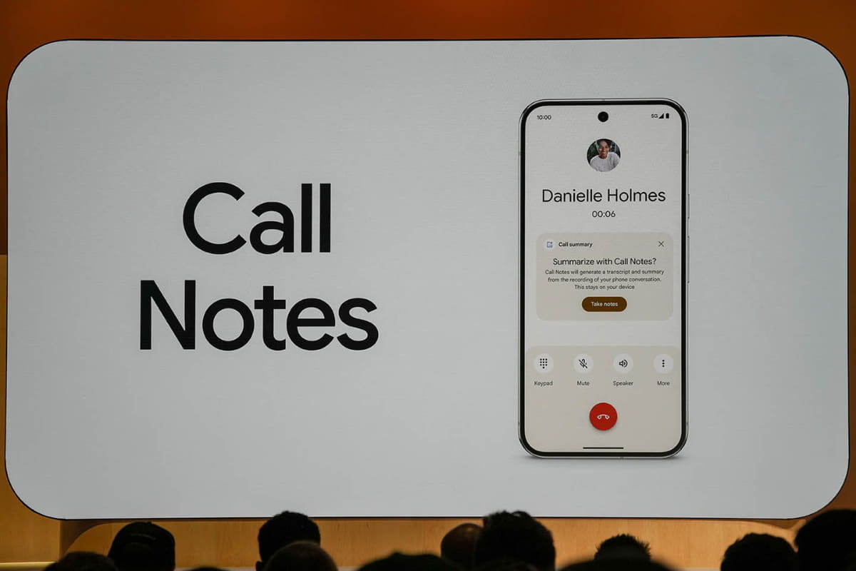通話をデバイス内でGeminiが書き起こし、サマリーを作る「Call Notes」