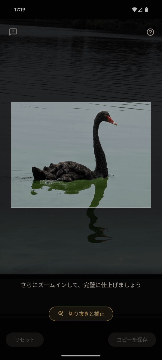 切り抜き方を指定