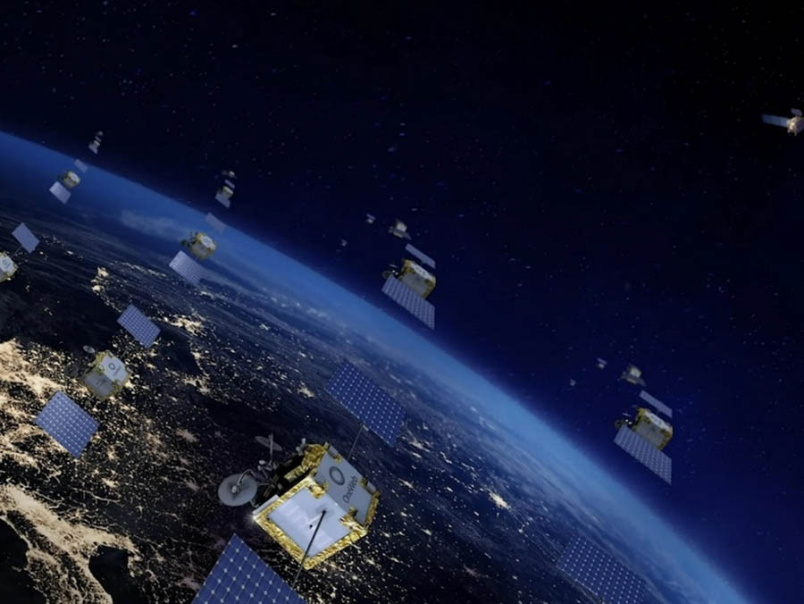 「Eutelsat OneWeb」の低軌道衛星イメージ