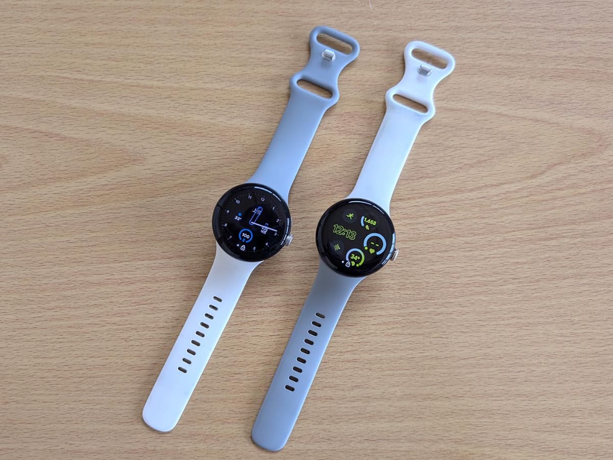 バンドはPixel Watch 1/2/3間で原則的に互換性あり。3付属のバンドを1にも問題なく装着できました。複数カラーをまぜこぜにする荒技も可