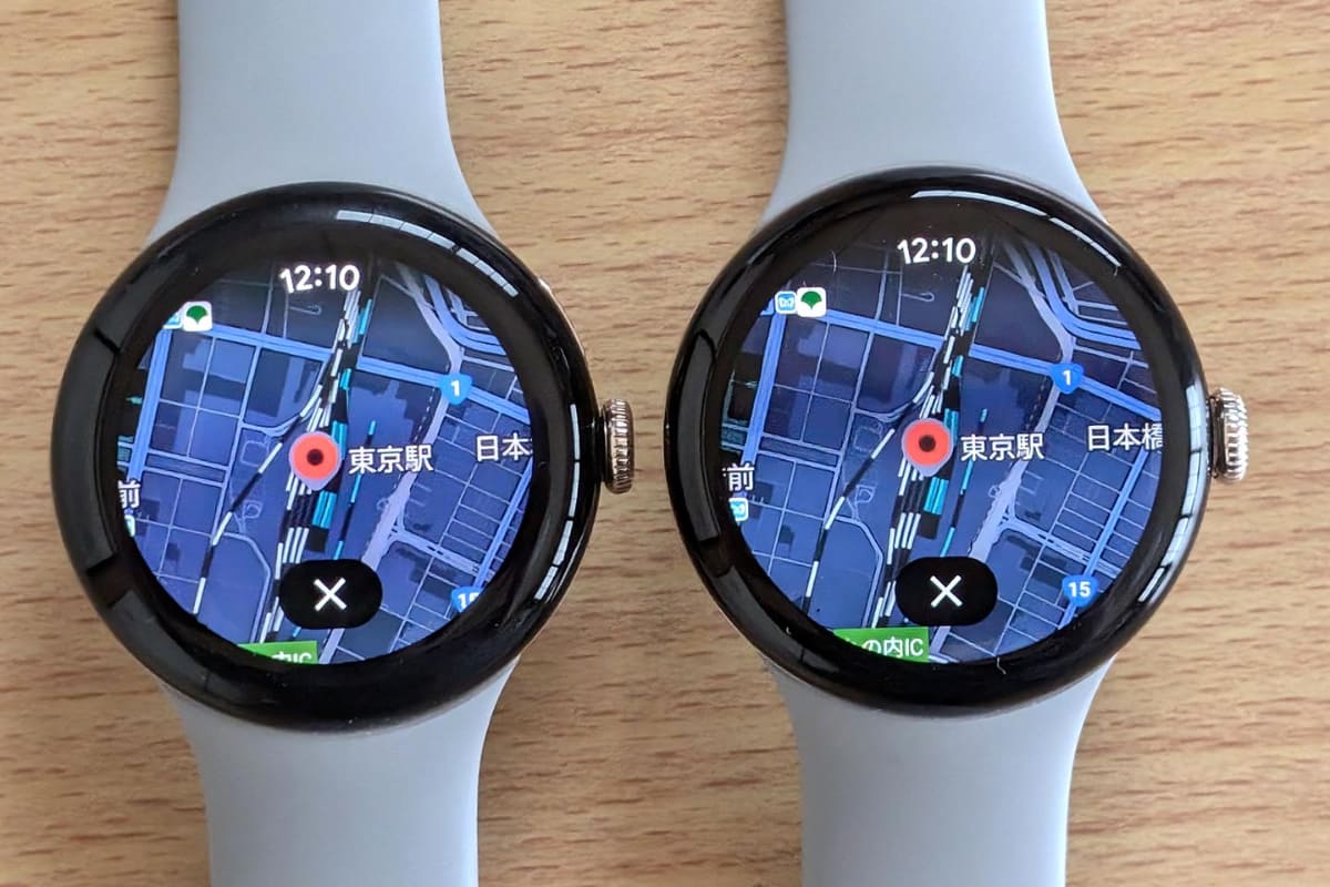 左側がPixel Watch 2、右側がPixel Watch 3
