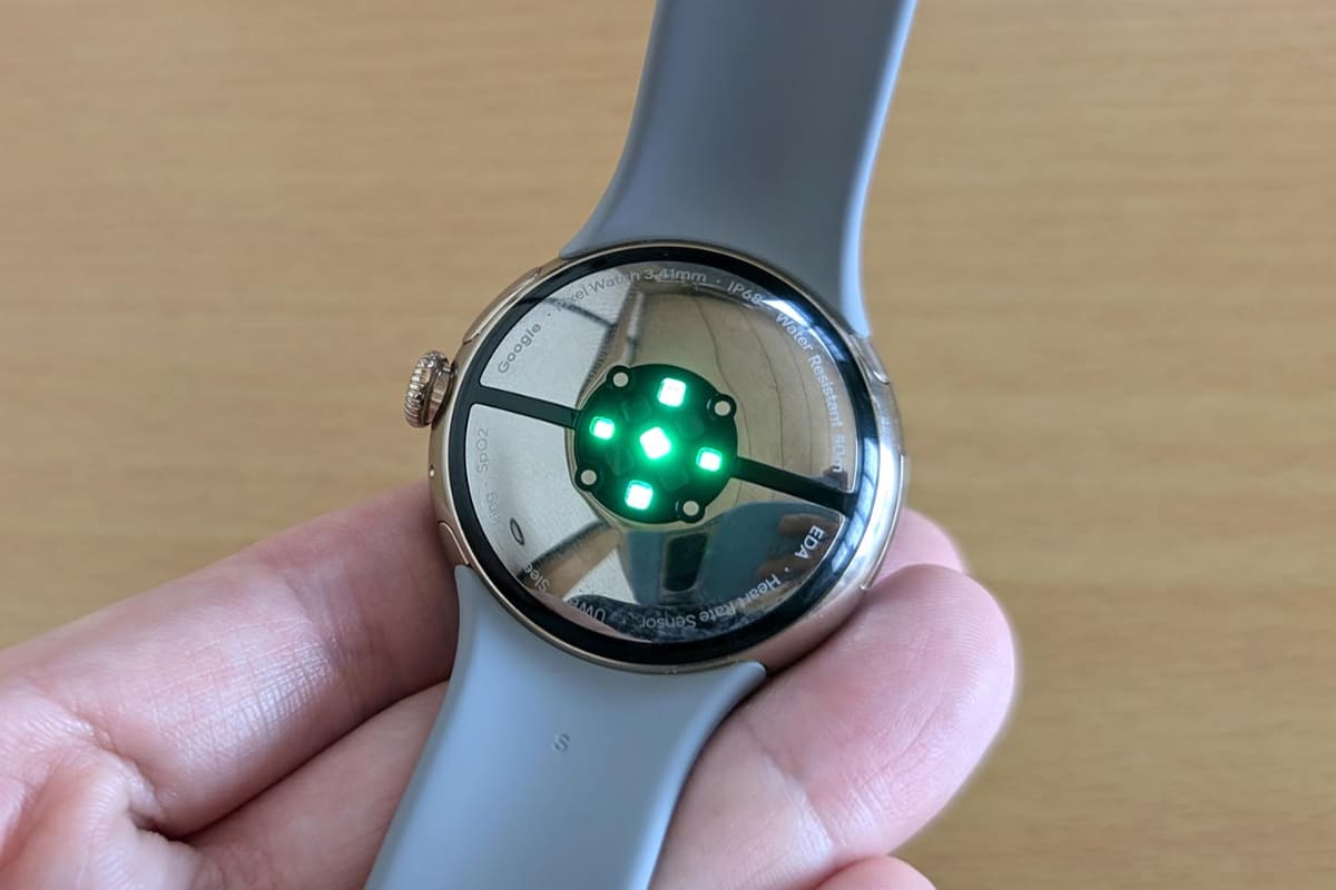 ケース裏面部。ここに充電台(専用ケーブル)のお皿の部分をマグネットで固定して充電する