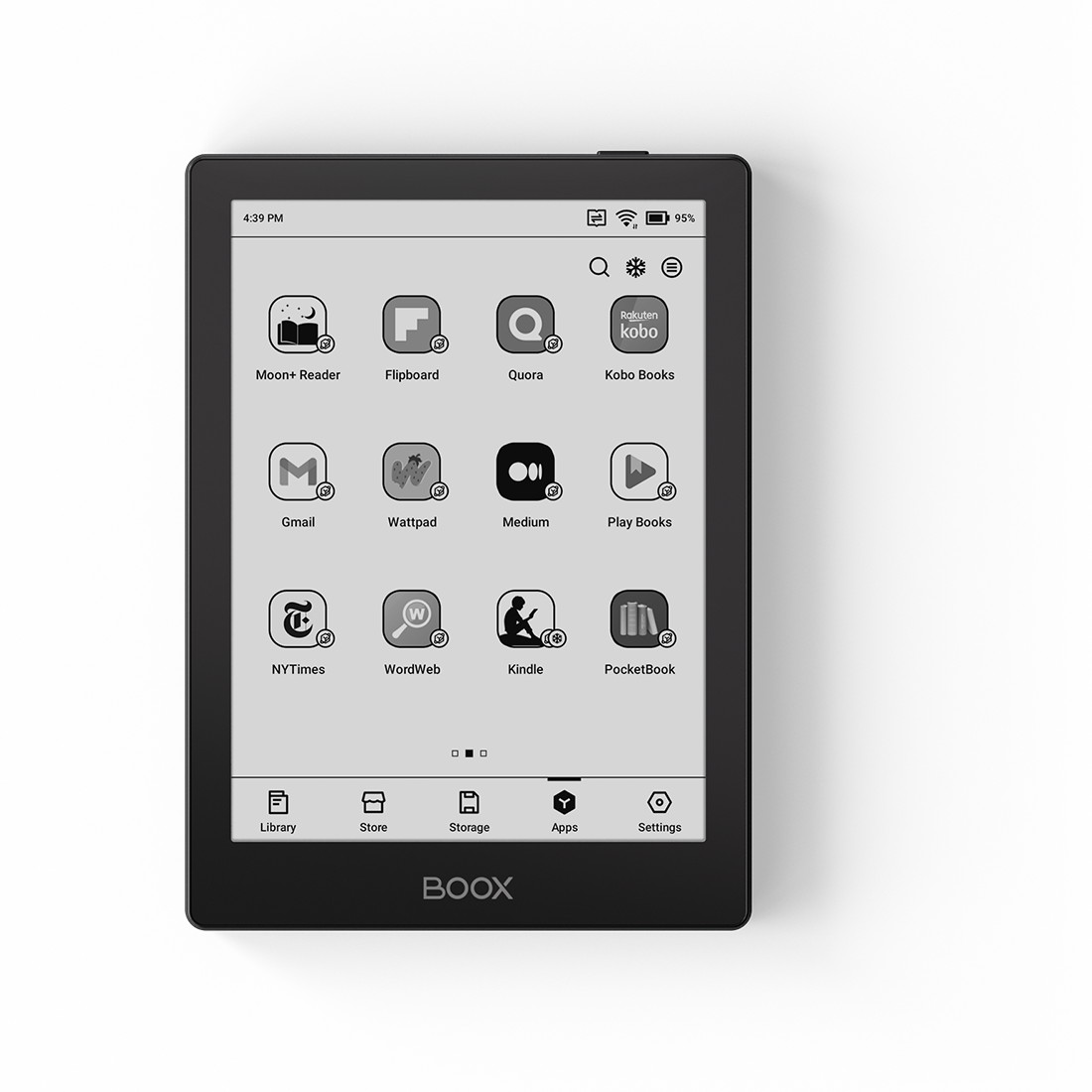 Google Play対応で、好みの電子書籍リーダーアプリをダウンロードして利用できる