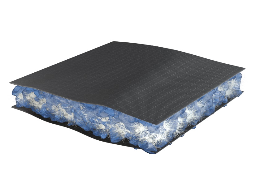 通常のダウン生地