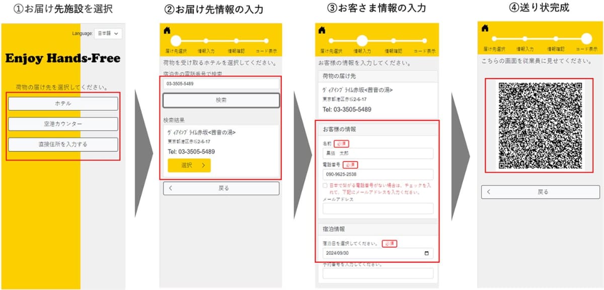 専用Webサイトの操作