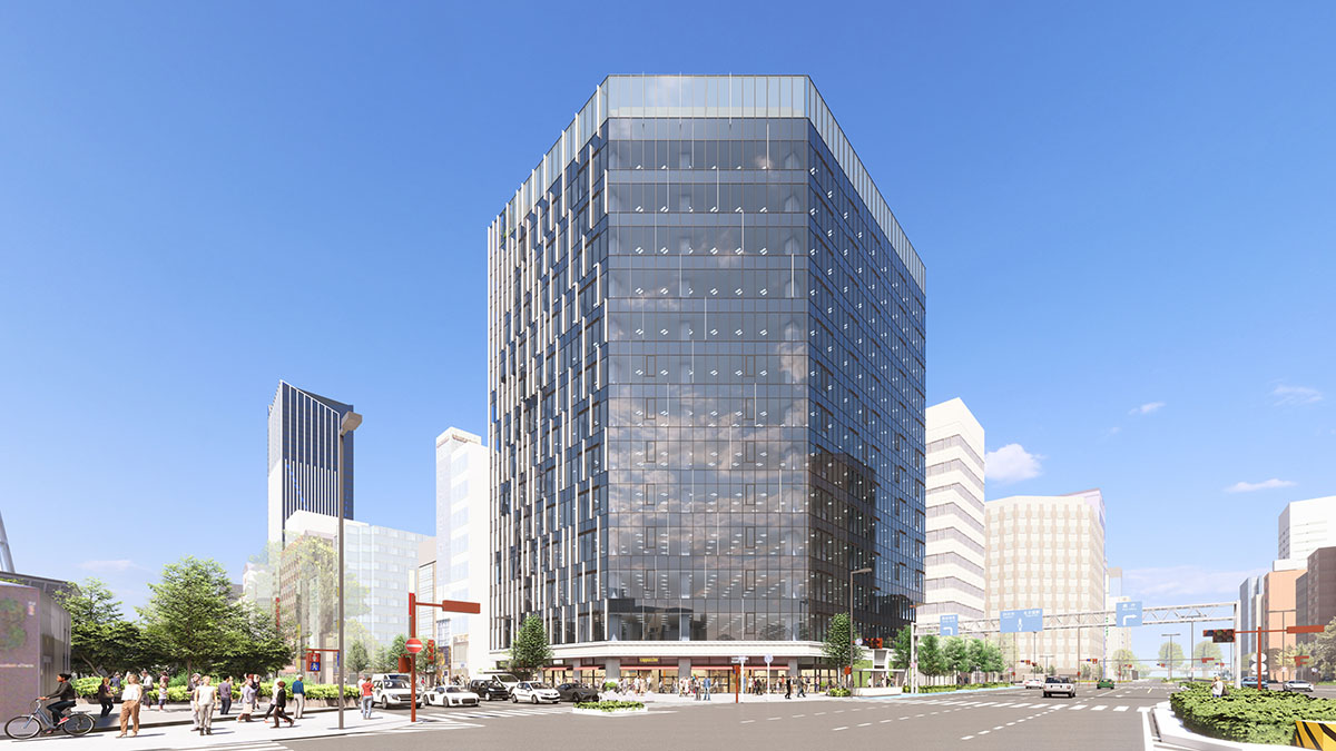 外観イメージ(北東側) 提供：三菱地所