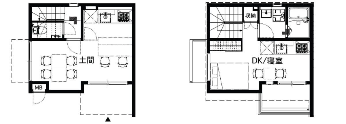 店舗兼用住宅(店舗面積小)