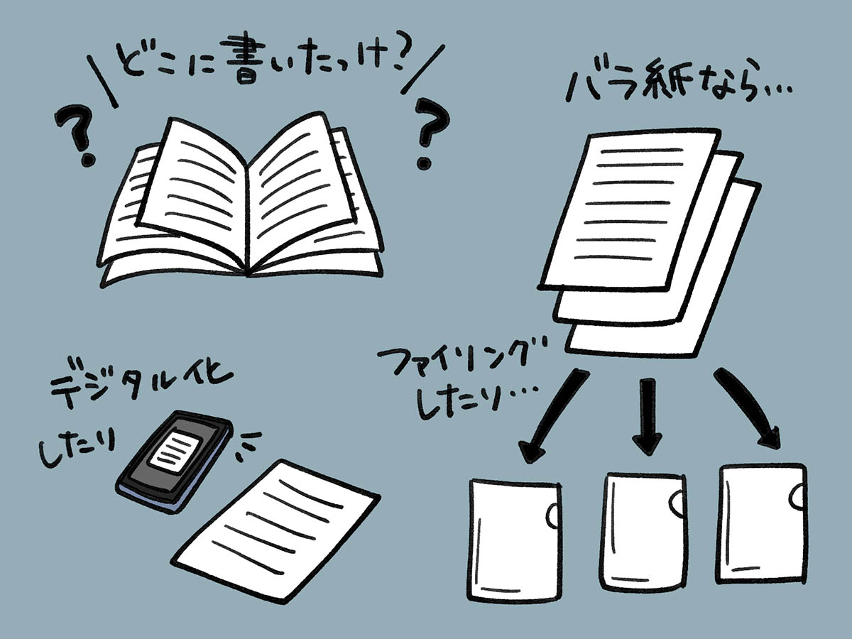 バラ紙ならではのメリット