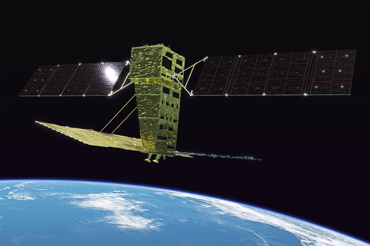 ALOS-4(だいち4号)のイメージ(©JAXA)