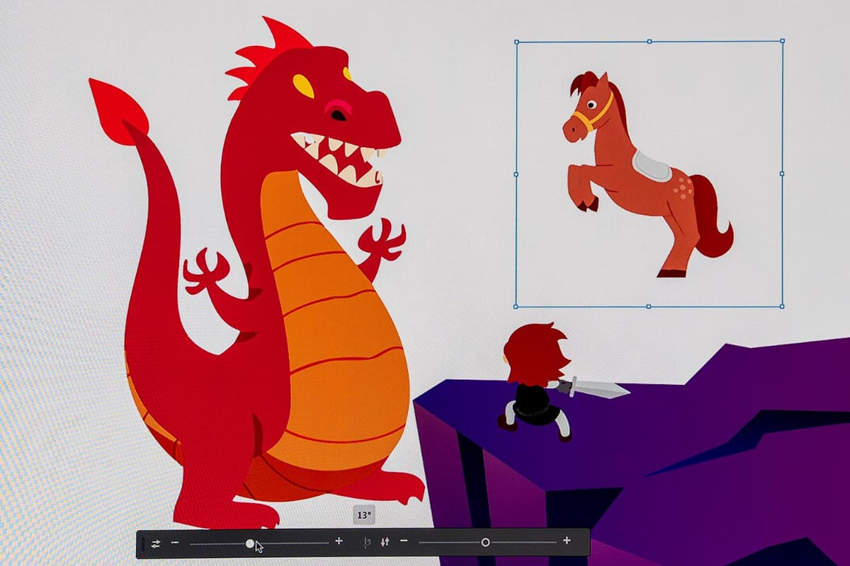 Project Turntableで、横から描かれた馬の絵をぐるりと回転