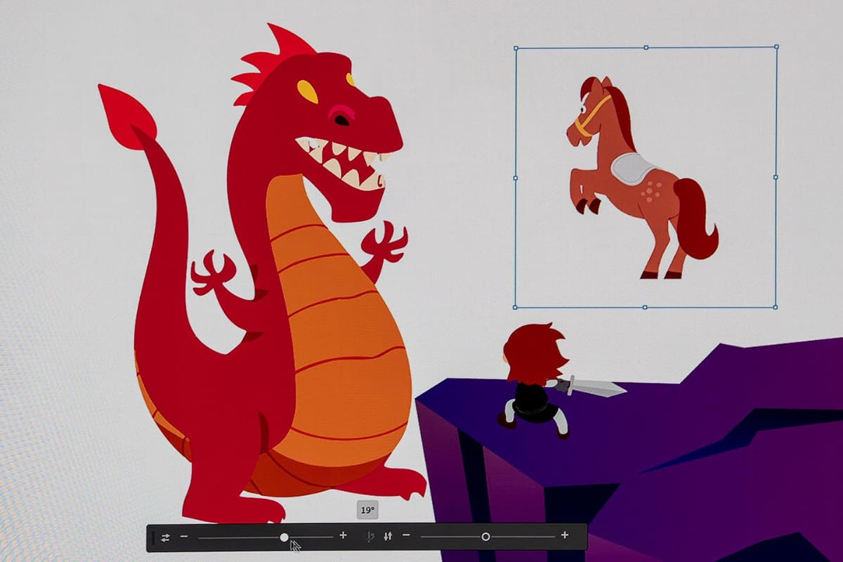 Project Turntableで、横から描かれた馬の絵をぐるりと回転