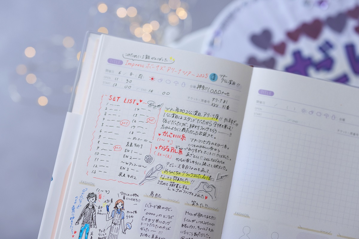 文具が好きな女性との親和性が高く、“手書きで記録したい”という根強い需要があるそうです