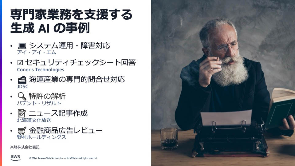 専門家業務も生成AIがサポート