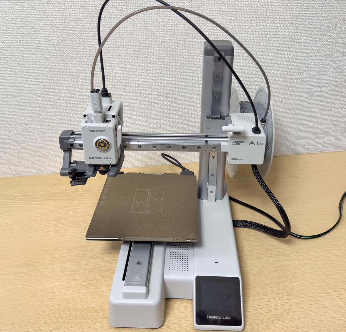 購入した3Dプリンター「Bambu Lab A1 mini」。購入価格は割引もあって27,980円