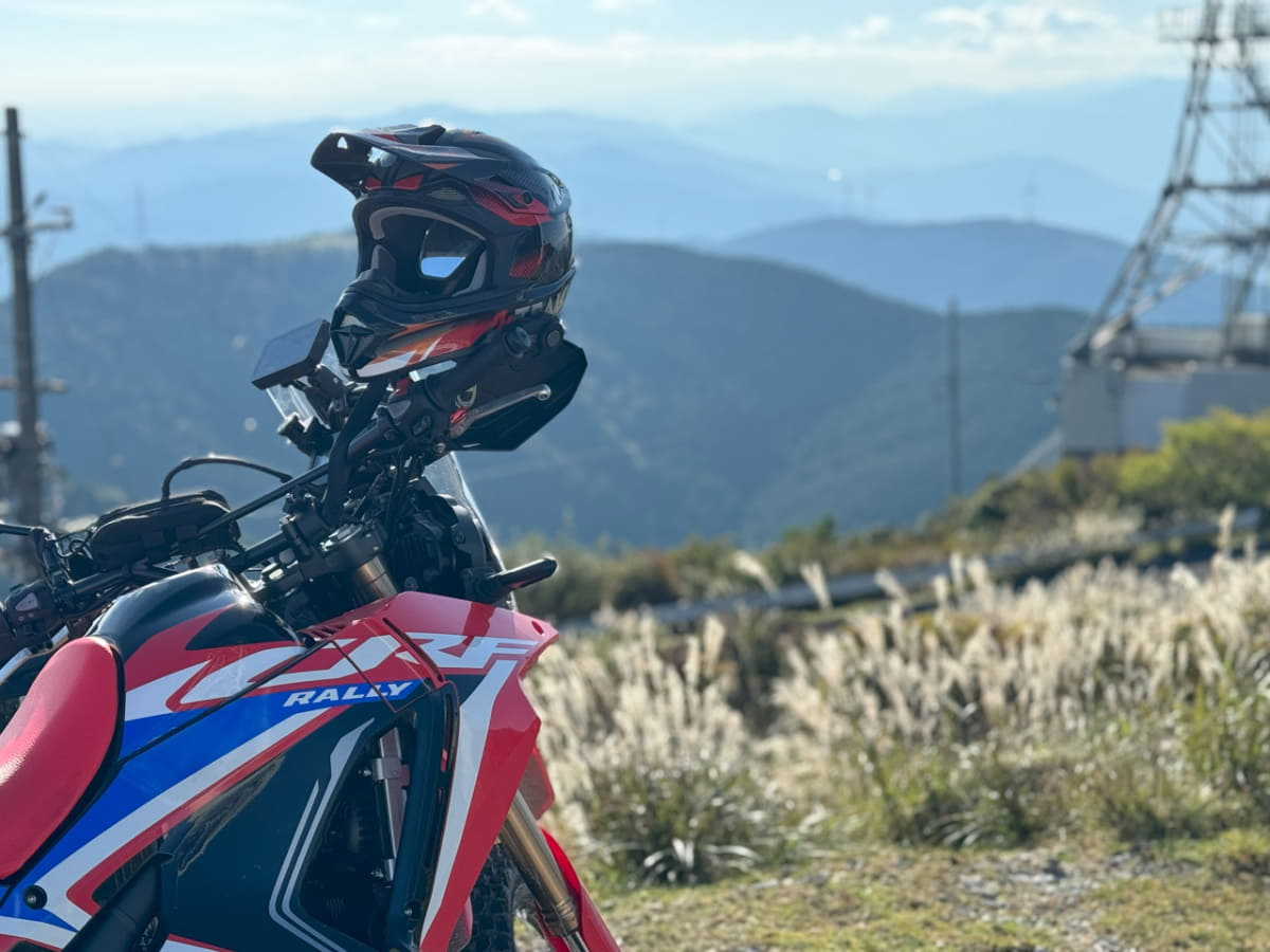 愛車の「Honda CRF250 Rally」。今年初めにDucatiから乗り換えました!