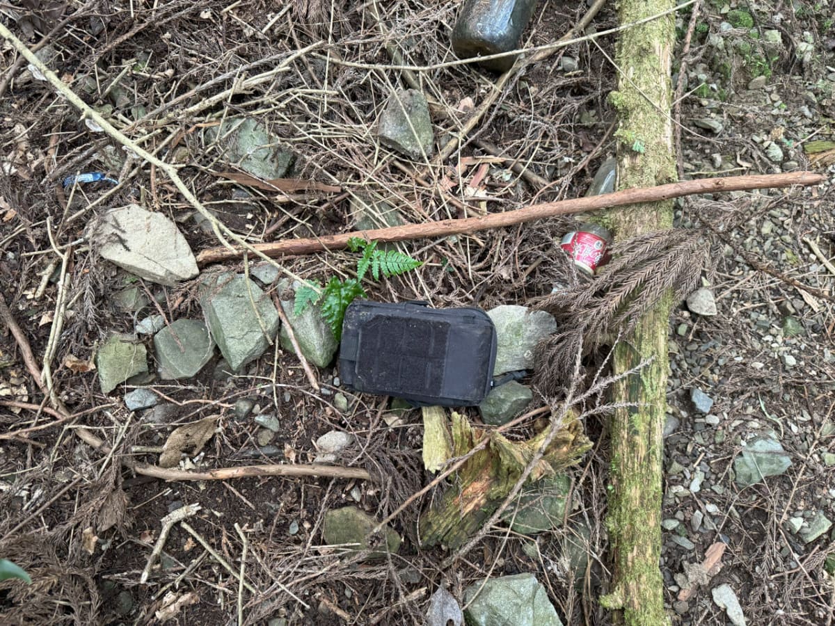 10分ほどでポーチを発見！