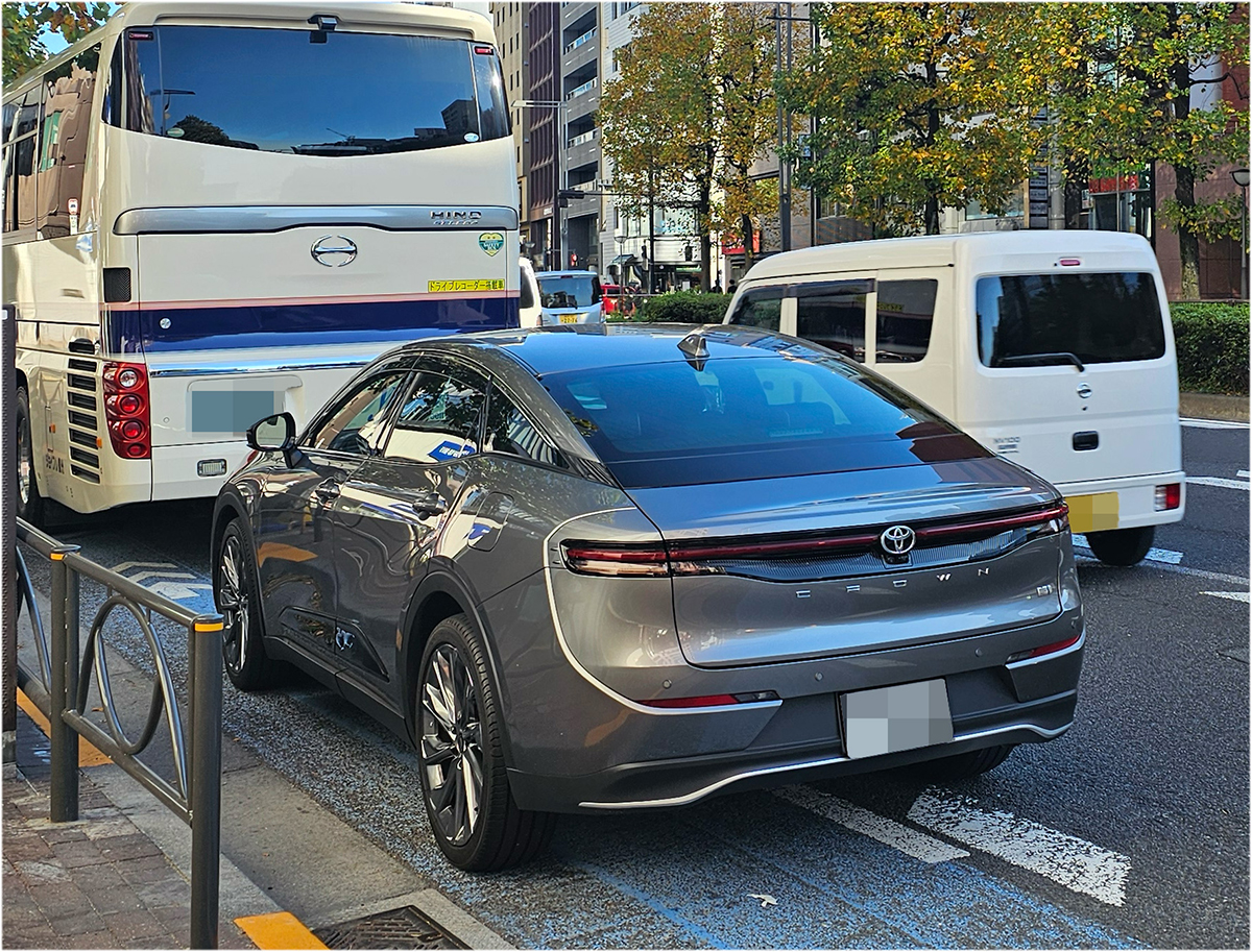 自転車専用通行帯、自動車が駐車しているケースが多い