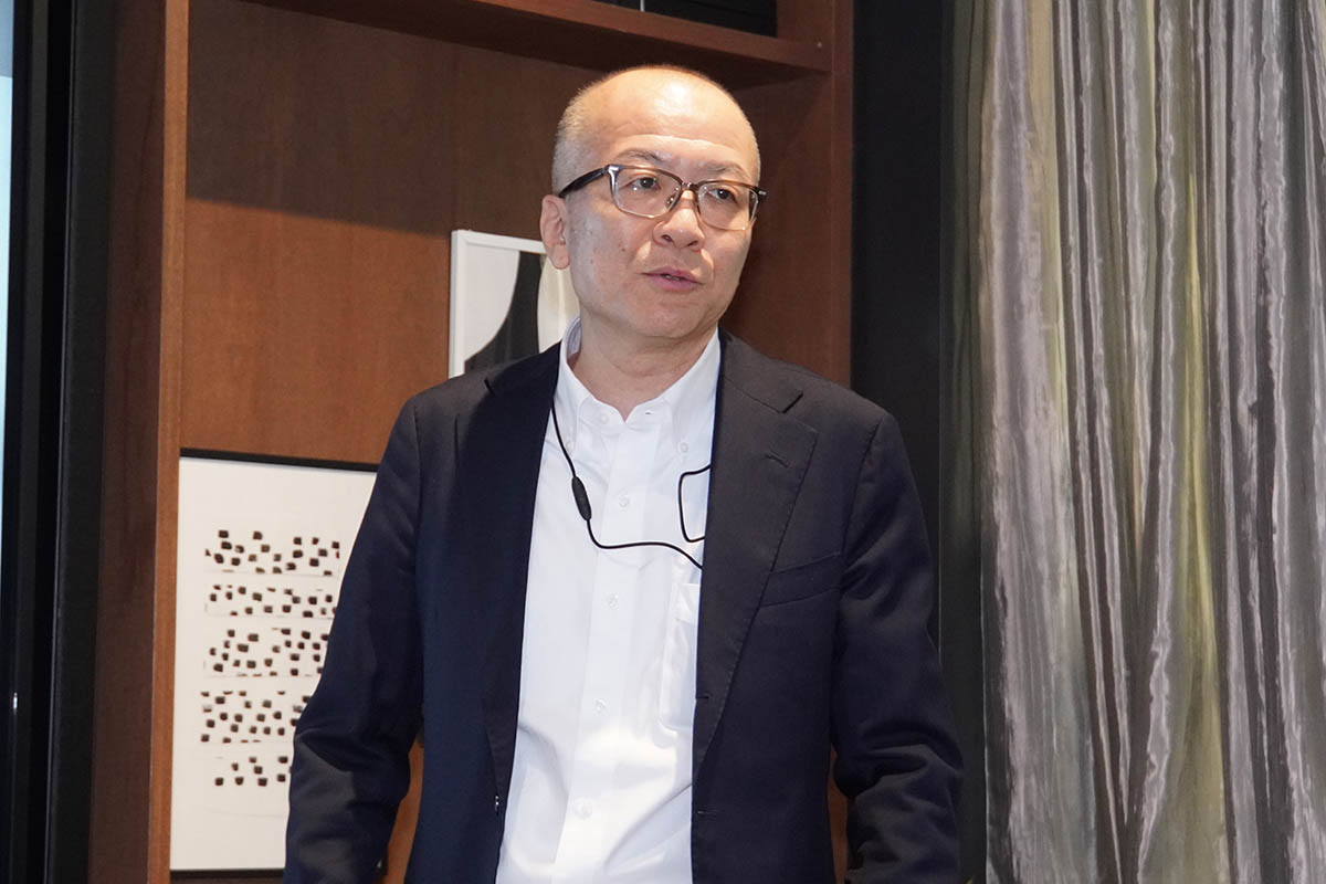 コクヨの重点課題について説明する執行役員 監査委員会室長 兼 CSV 本部長 梅田直孝氏