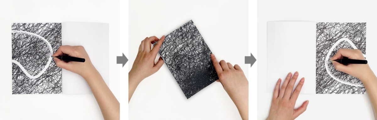 黒には残したくない感情や言葉を、白い道には残したい思いやアイデアを記すのに適している