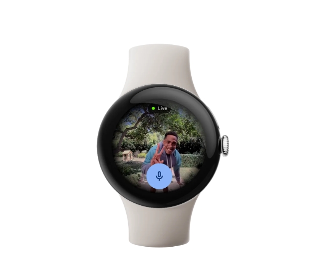 Pixel Watch 2上でGoogle Nest カメラとGoogle Nest Doorbellからの通知を確認できる