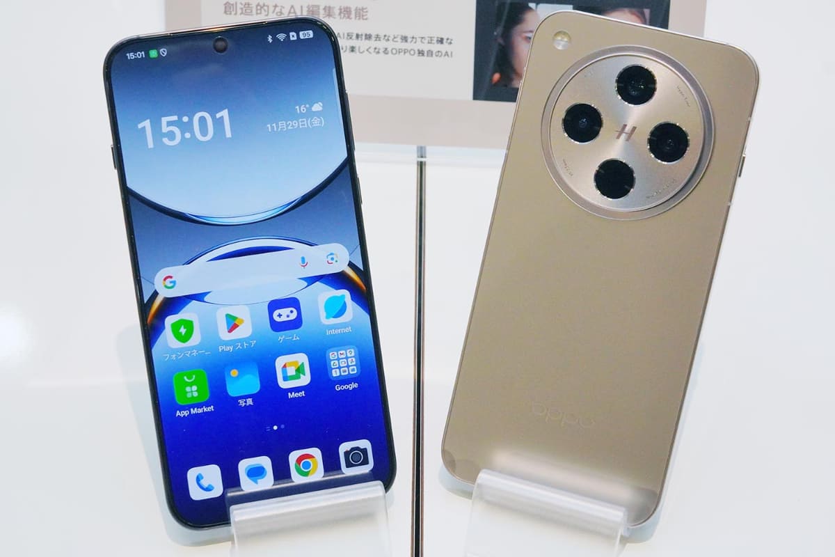 12日に発売されるOPPOのフラッグシップモデルFind X8。カメラはハッセルブラッドとの共同開発だ