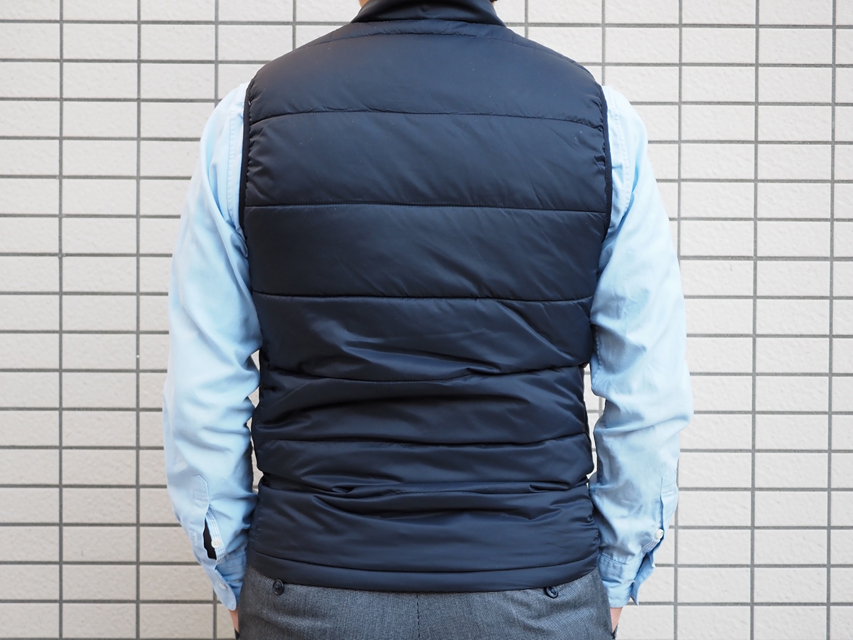 体にピッタリとフィットするMサイズを選択