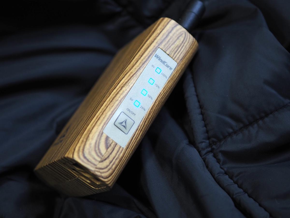 バッテリー残量が4段階で確認できる