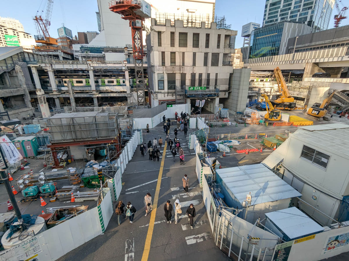 渋谷駅西口前の状況