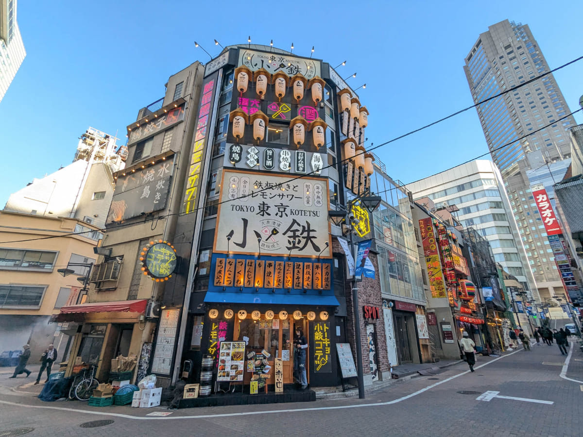 渋谷マークシティ側からの眺め。右の高いビルは「セルリアンタワー」