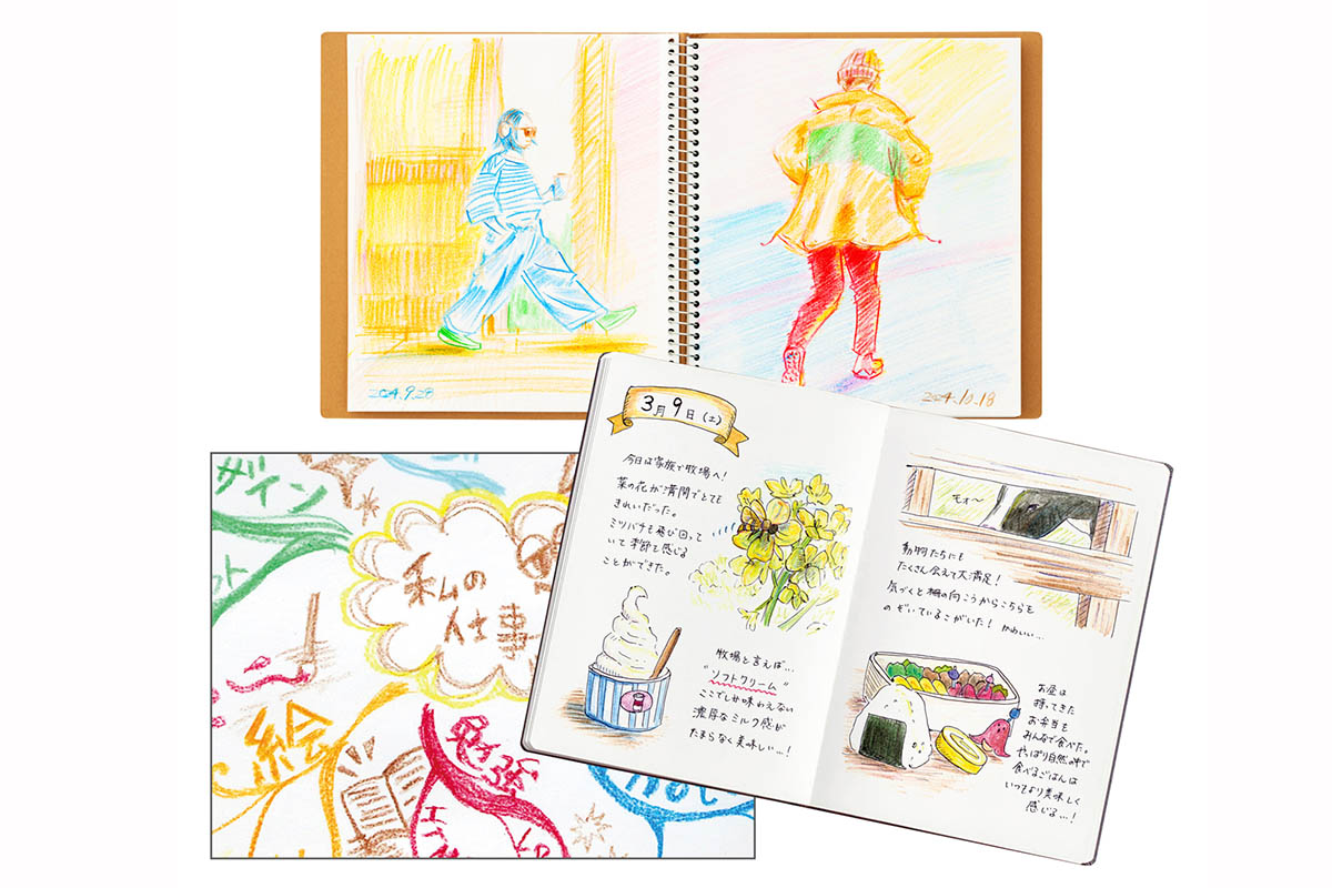 8色でのスケッチ・イラストイメージ