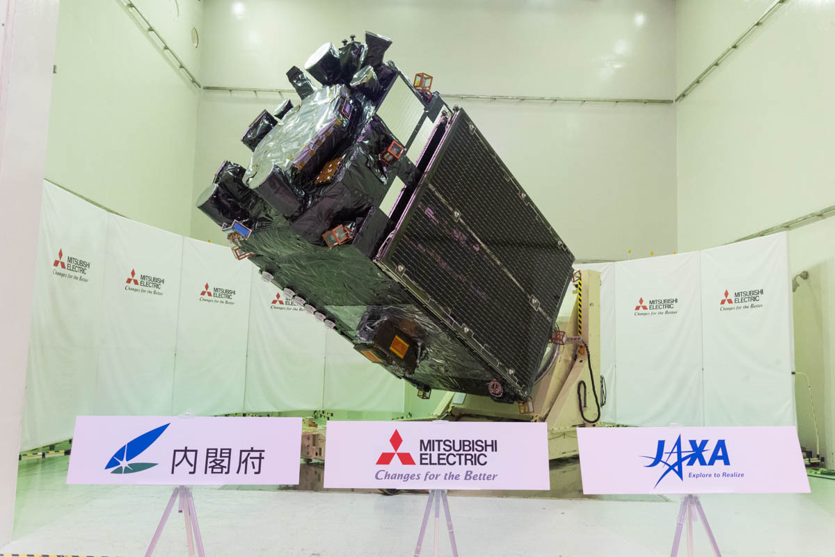 準天頂衛星「みちびき」6号機(撮影:小林伸)