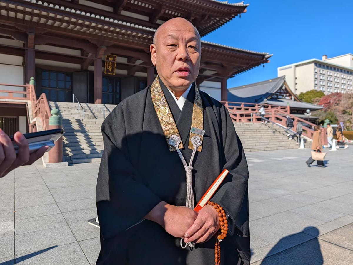 大本山 増上寺 参拝部長 執事の武智公英氏