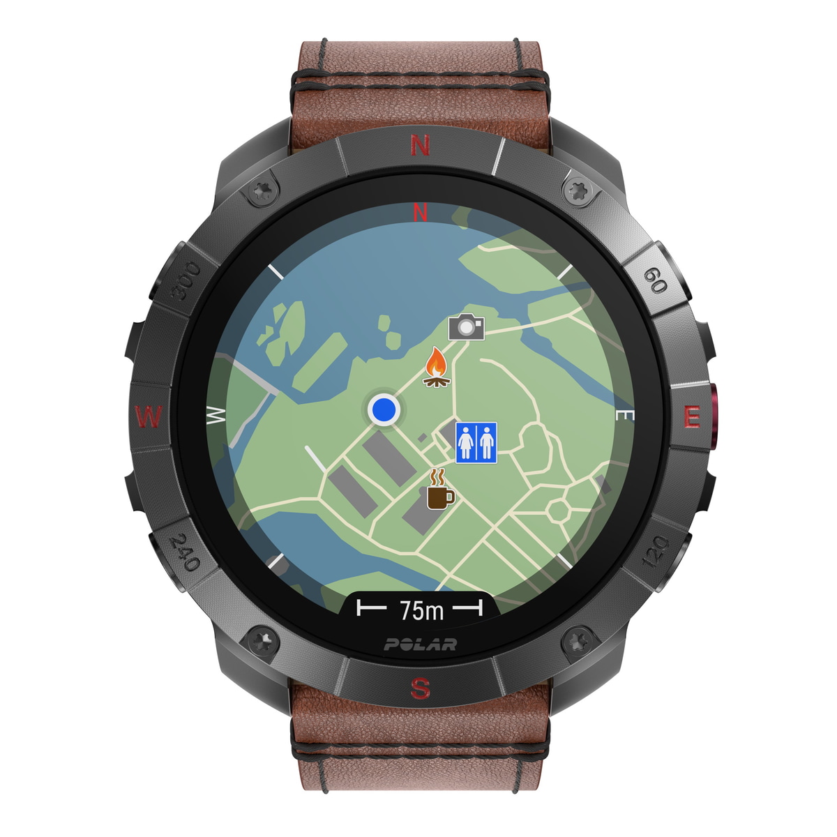 オフラインマップで主要施設の場所を確認