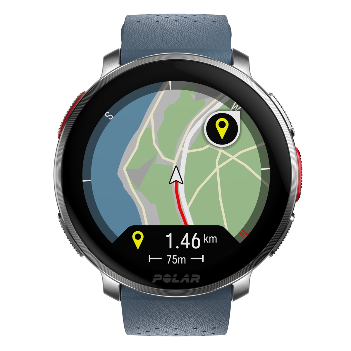 自分で設定した主要施設の方角・ルートを確認