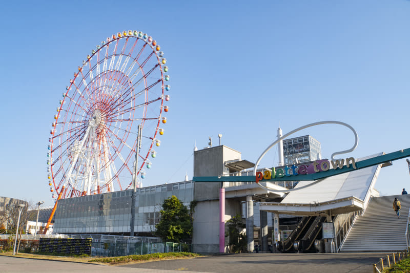 パレットタウンがあったころの同地の写真(21年12月撮影)
