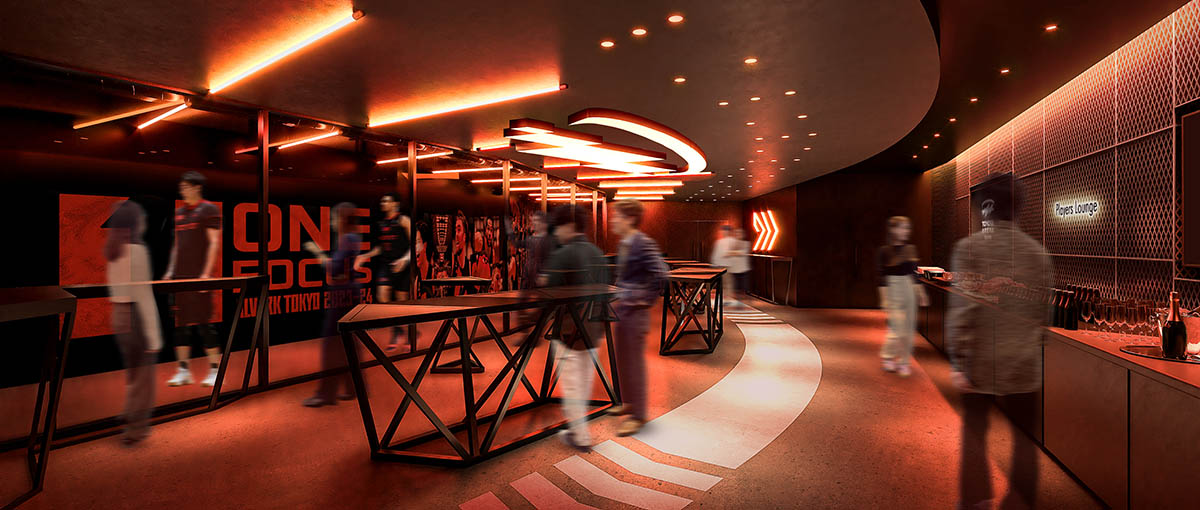 プレーヤーズラウンジ パース ©TOYOTA ARENA TOKYO