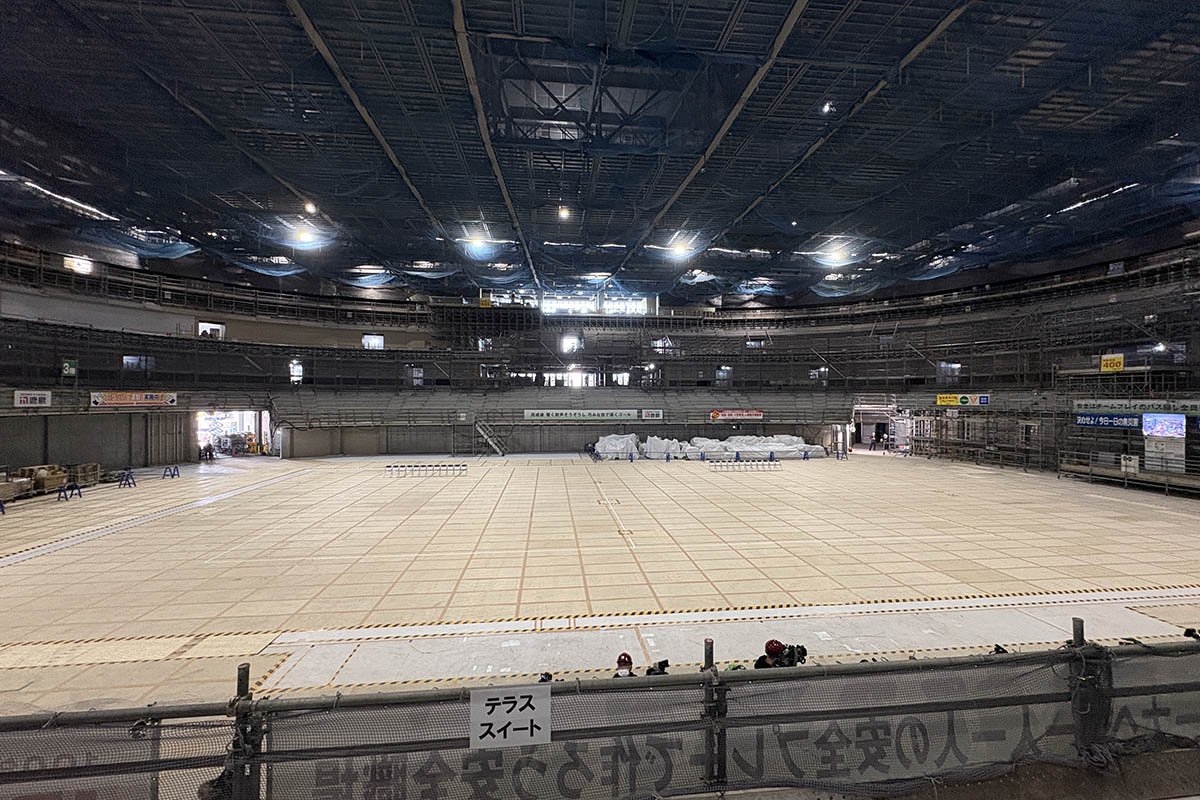 テラススイートから超広角で撮影