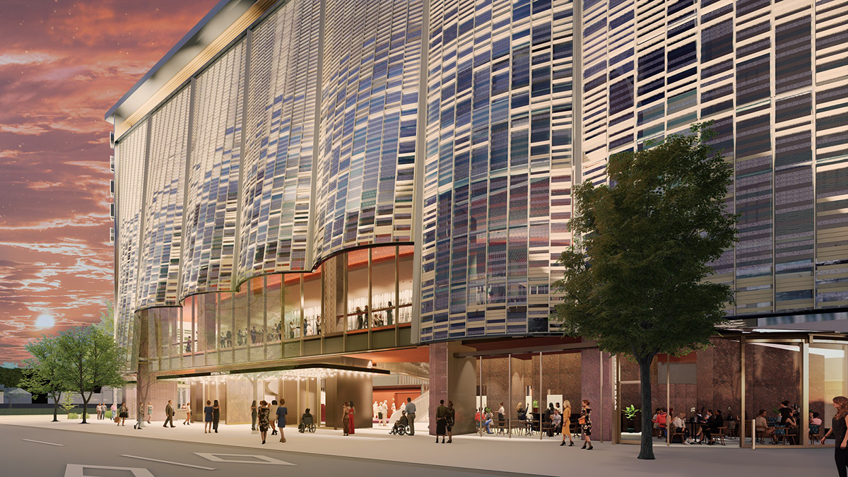 劇場エントランス有楽町側からのイメージ(提供元：小堀哲夫建築設計事務所)(C)Tetsuo Kobori Architects