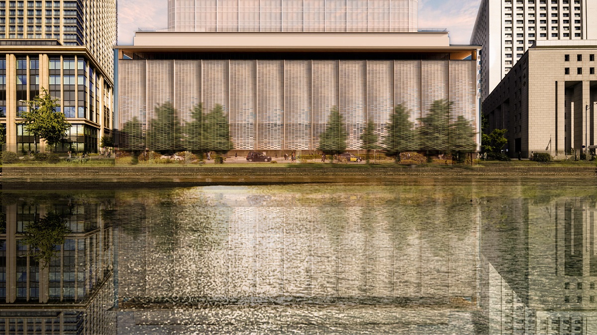 遠景イメージ敷地西側より(提供元：小堀哲夫建築設計事務所)(C)Tetsuo Kobori Architects